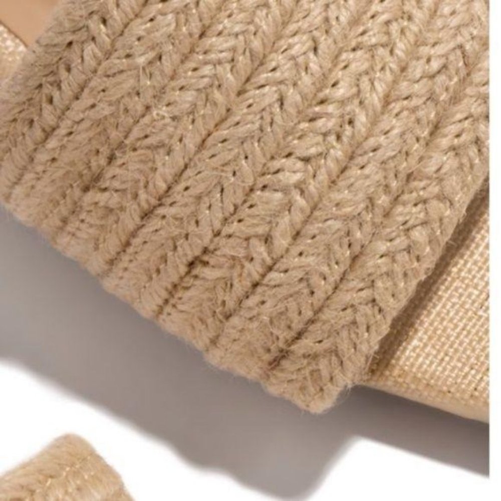 Natural Woven Strap Slides - Picture 4 of 5